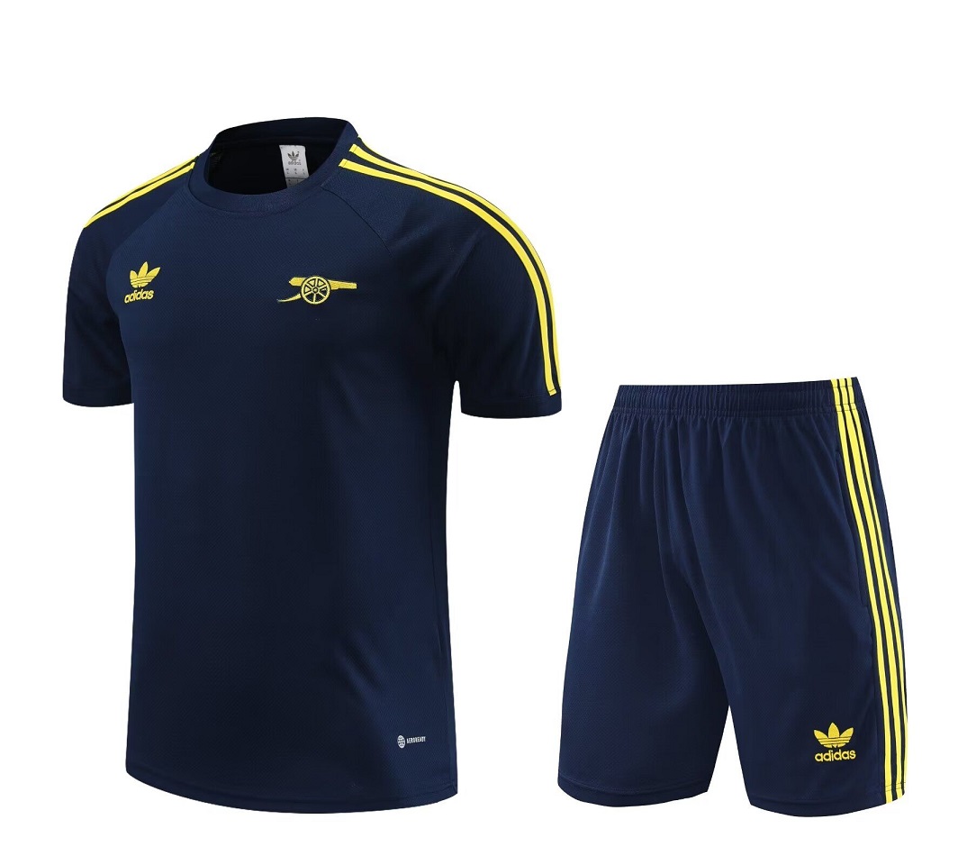 AAA Quality Arsenal 24/25 Dark Blue/Yellow Training Kit Jerseys